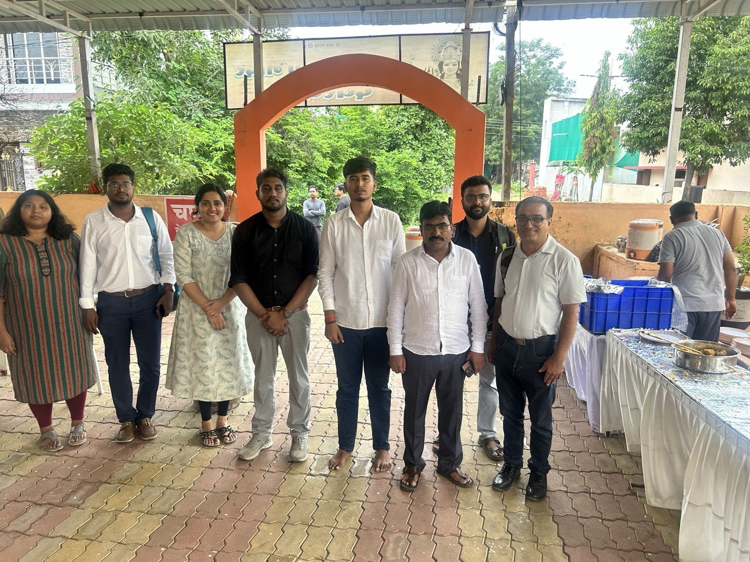 Members of the rapid response and medical team involved in the camp